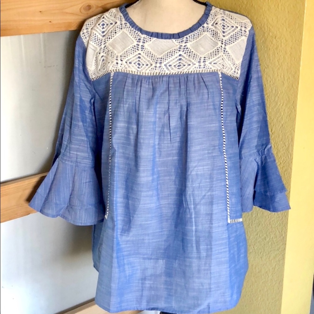 NWT Loft bell sleeve top